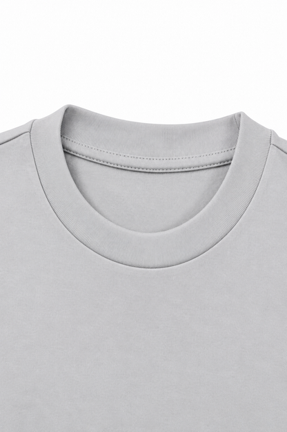 Essential Oversized T-Shirt — Silver