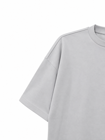 Essential Oversized T-Shirt — Silver